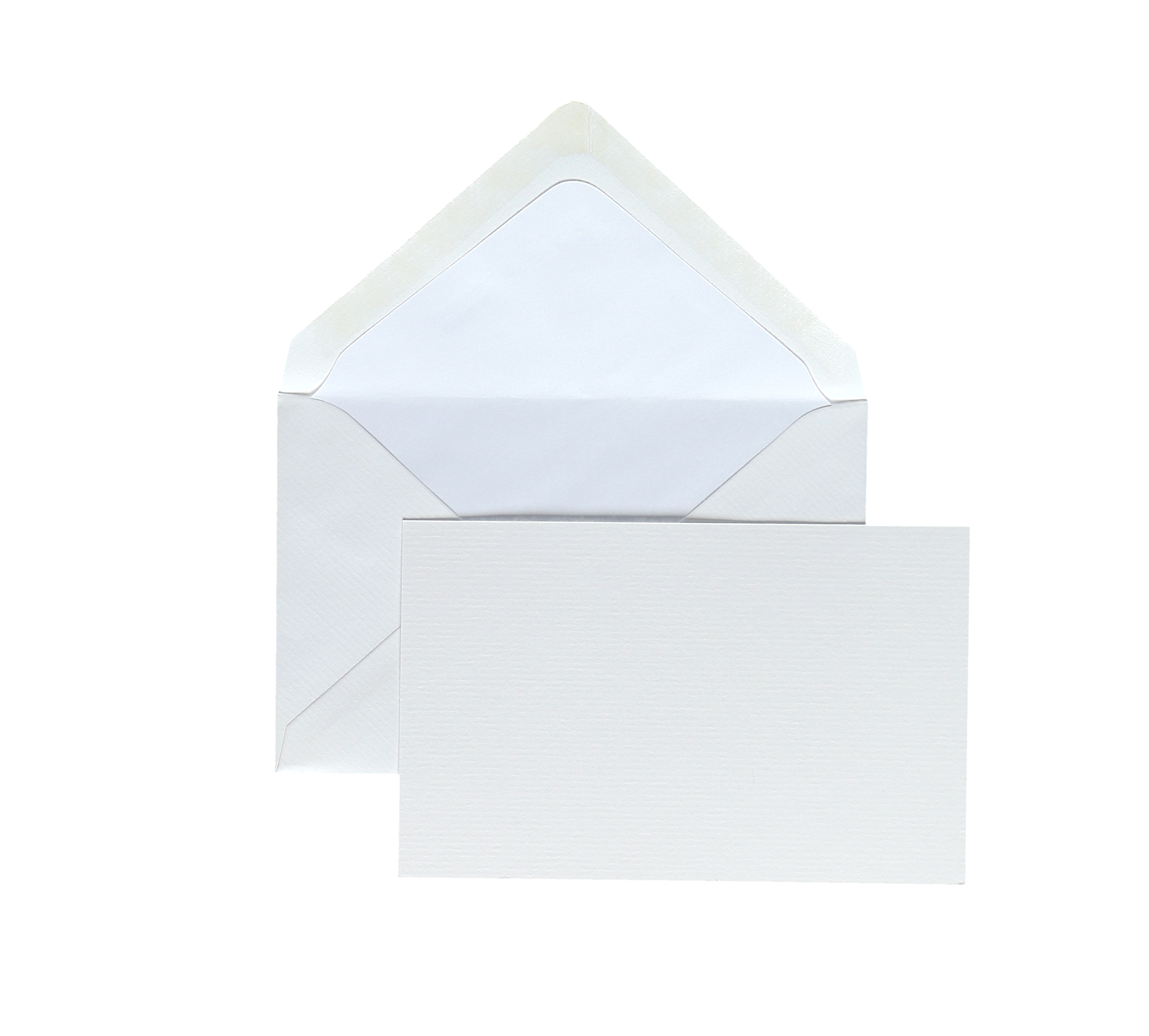 Laid Paper Double Cards & Envelopes - Horizontal A6