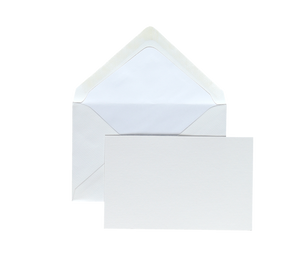 Laid Paper Double Cards & Envelopes - Vertical A6