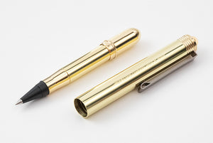 Compact Brass Rollerball Pen