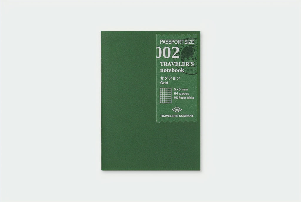 TRAVELER'S notebook Passport Size - 002. Grid Refill