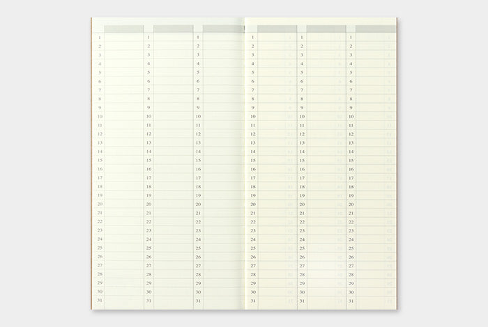TRAVELER'S notebook - 018. Free Diary Weekly Vertical Refill
