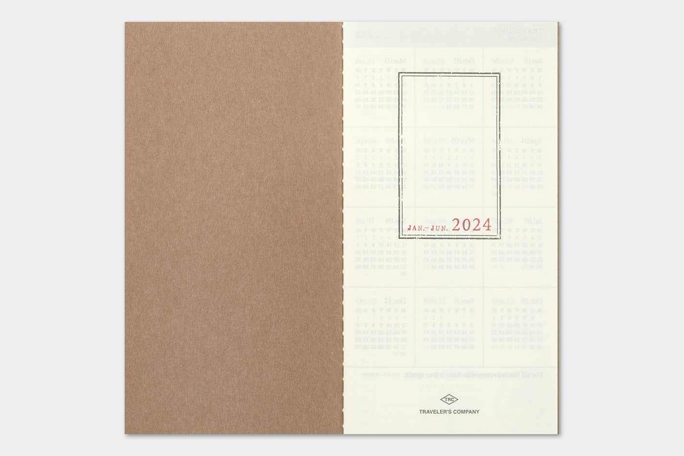 2024 TRAVELER'S Regular Diary - Weekly Vertical Refill