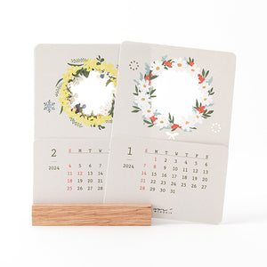 2024 Laser Processing Flowers Stand Calendar