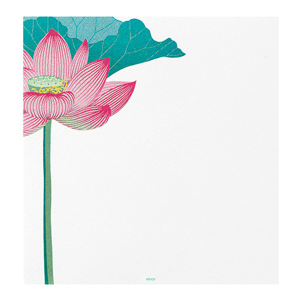 Seasonal Paper Summer 2024 Letterpad - Lotus