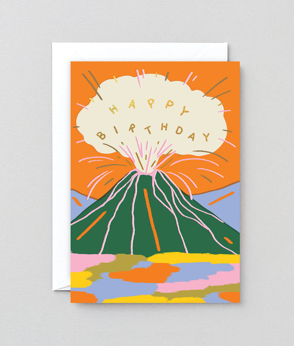 Elena Boils Greeting card – Birthday Volcano