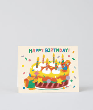 Zoey Kim Greeting card – Happy Birthday Cake & Candles