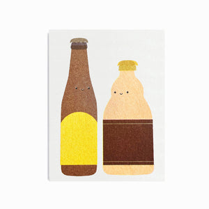 Scout x Mofelito Mini Card - Beer Bottles