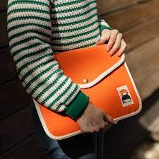 Canvas Laptop Case L - Orange