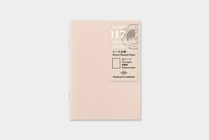 TRAVELER'S notebook Passport Size - 017. Sticker Release Paper Refill
