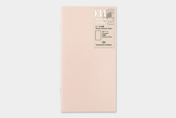 TRAVELER'S notebook - 031. Sticker Release Paper Refill