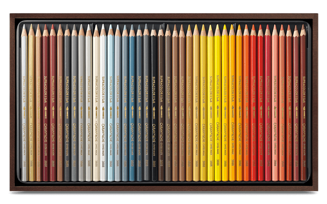 Wooden Box of 80 Colouring Pencils Supracolor® Soft Aquarelle