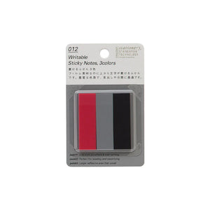 Writable Sticky Notes - Coral/Grey/Black