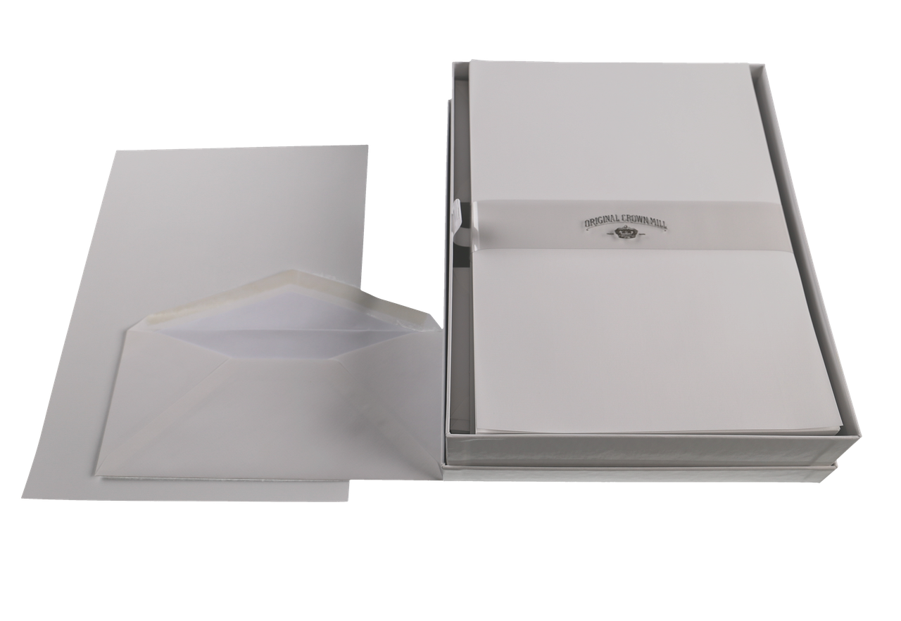 Laid Paper Correspondance Set A4 - White